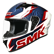 SMK STELLAR FURY Helmet - Gloss White Red - (GL153)