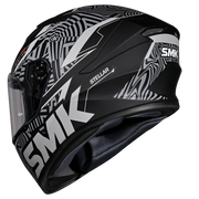 SMK STELLAR FURY Helmet - Gloss Black White - (GL266)