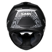 SMK STELLAR FURY Helmet - Gloss Black White - (GL266)