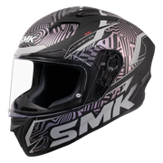 SMK STELLAR FURY Helmet - Gloss Black White - (GL266C)