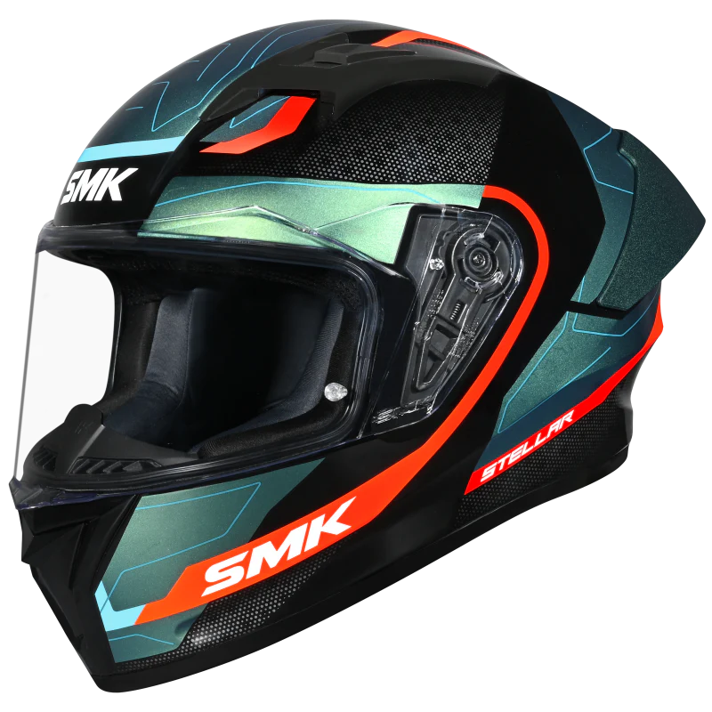 SMK STELLAR FLIGHT Helmet - GLOSS CHAMELEON ORANGE - (GL257C)