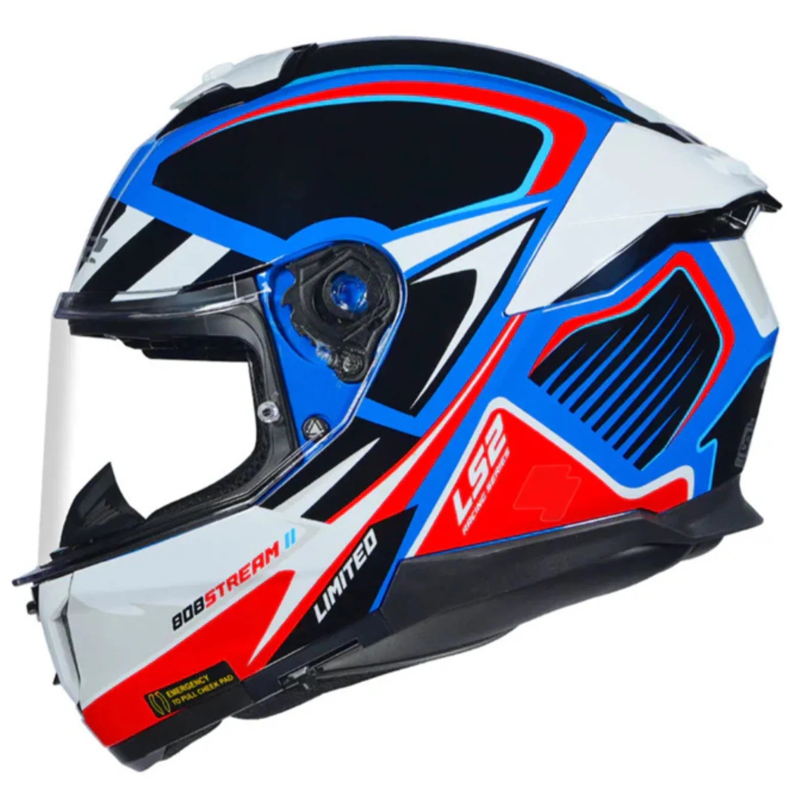 LS2 FF320 STREAM II - XTRENTA - GLOSS BLUE RED