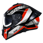 SMK TYPHOON STYLE Helmet - Gloss Black Red - (GL236)