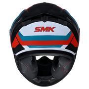 SMK TYPHOON STYLE Helmet - Gloss Blue Red White - (GL235)