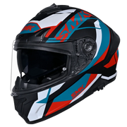SMK TYPHOON STYLE Helmet - Gloss Blue Red White - (GL235)