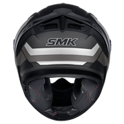 SMK TYPHOON STYLE Helmet - Gloss Black Grey - (GL266)
