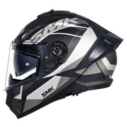 SMK TYPHOON STYLE Helmet - Gloss Black Grey - (GL266)