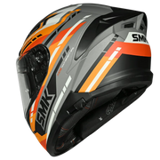 SMK TYPHOON SPORTS TOURER Helmet - Gloss Grey Orange - (GL672)