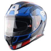 Axor Street Marvel Captain America Helmet - Gloss Blue White Red