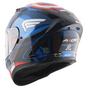 Axor Street Marvel Captain America Helmet - Gloss Blue White Red