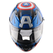 Axor Street Marvel Captain America Helmet - Gloss Blue White Red