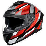 SMK TYPHOON SPARKO Helmet - Gloss Black Red - (GL236)
