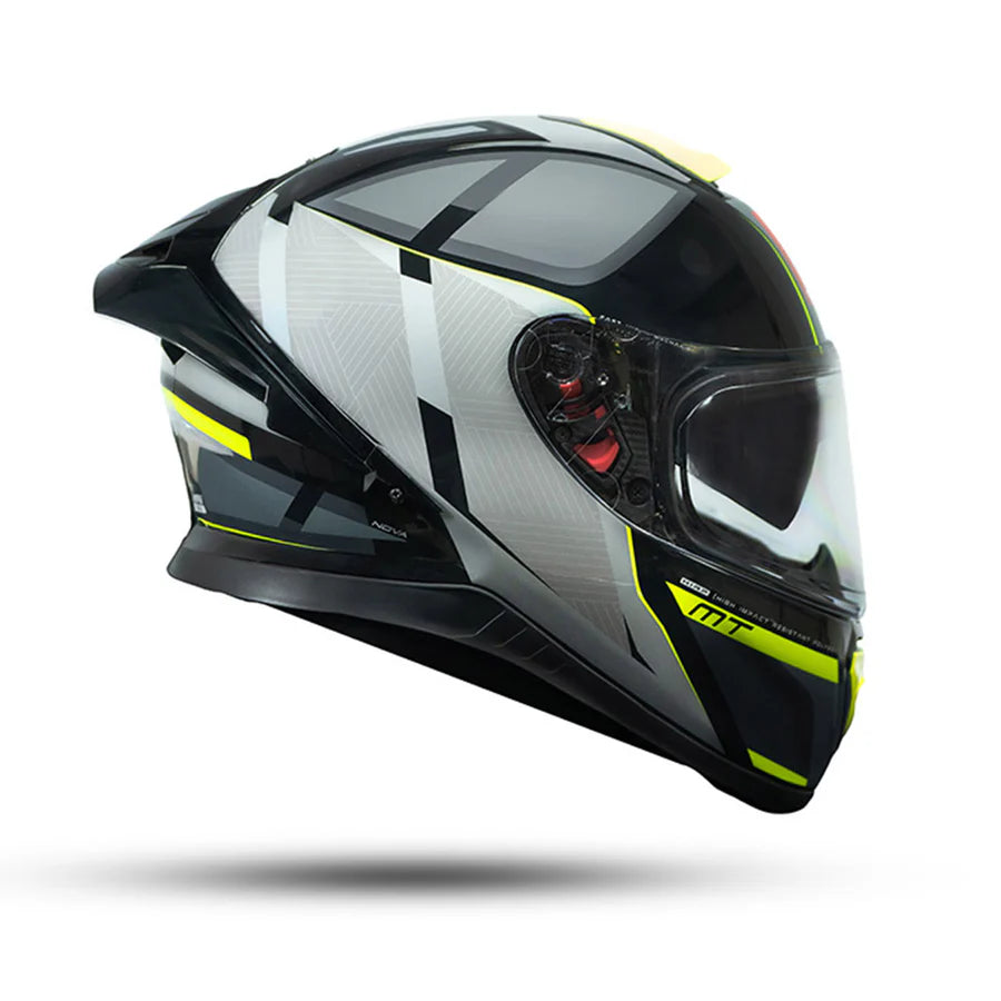 MT Thunder 3 SV Spoiler Nova B62 (Gloss Black Grey Neon Yellow) Helmet