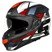 SMK GULLWING VENTURE Helmet - Gloss White Red - (GL213) (Flip-Up Helmet)