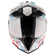 Axor X-Cross Dual Visor Helmet - X1 - Gloss Blue White Red