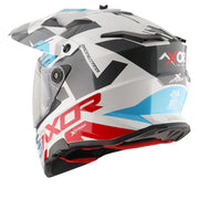 Axor X-Cross Dual Visor Helmet - X1 - Gloss Blue White Red