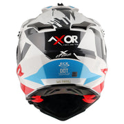 Axor X-Cross Dual Visor Helmet - X1 - Gloss Blue White Red