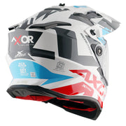 Axor X-Cross Dual Visor Helmet - X1 - Gloss Blue White Red