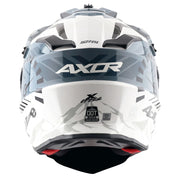 Axor X-Cross Dual Visor Helmet - Speedometer - Gloss White Grey