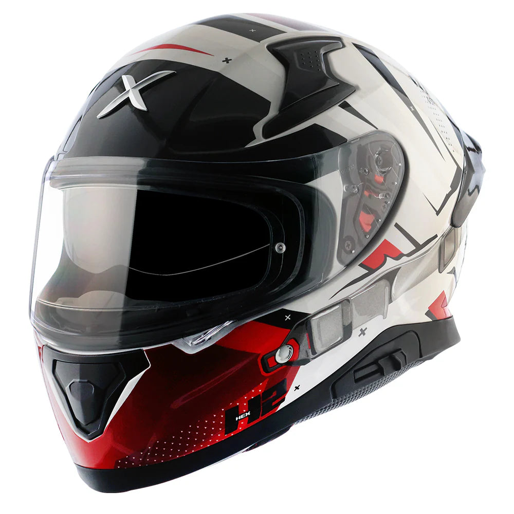 Axor Apex Hex-2 Helmet - Gloss White Red