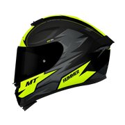 MT Hummer B Shine Gloss Black Fluro Yellow B3 Helmet