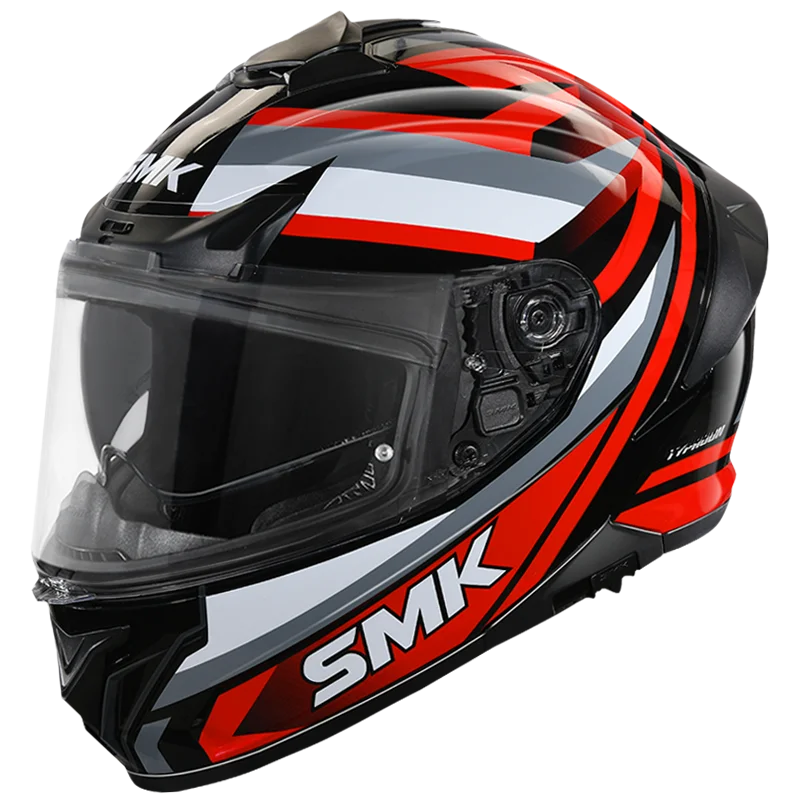 SMK TYPHOON FREERIDE Helmet - Gloss White Red - (GL236)