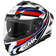 SMK TYPHOON FREERIDE Helmet - Gloss White Blue Red - (GL152)