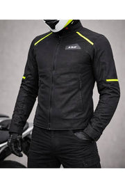 LS2 BREEZE JACKET - BLACK H.V YELLOW - CE CLASS A CERTIFIED JACKET