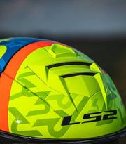 LS2 FF800 STORM II - SALVADOR REPLICA - BLUE H-V YELLOW