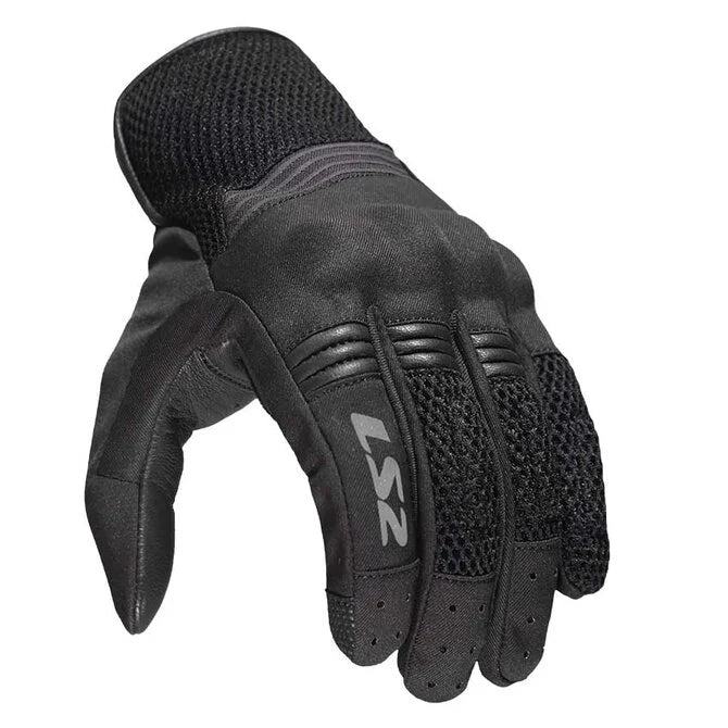 LS2 FLOW GLOVES - BLACK