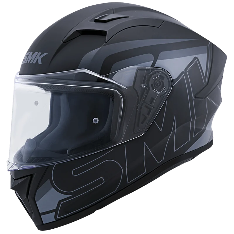 SMK STELLAR STAGE Helmet - Matt Black Grey - (MA262)